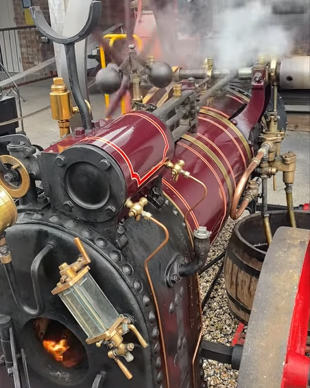 Skegness Springs Assists with Safety Relief Valve for Maud, a Tuxford Portable Steam Engine